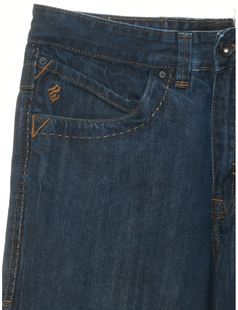 Indigo Straight Fit Jeans - W36 L36