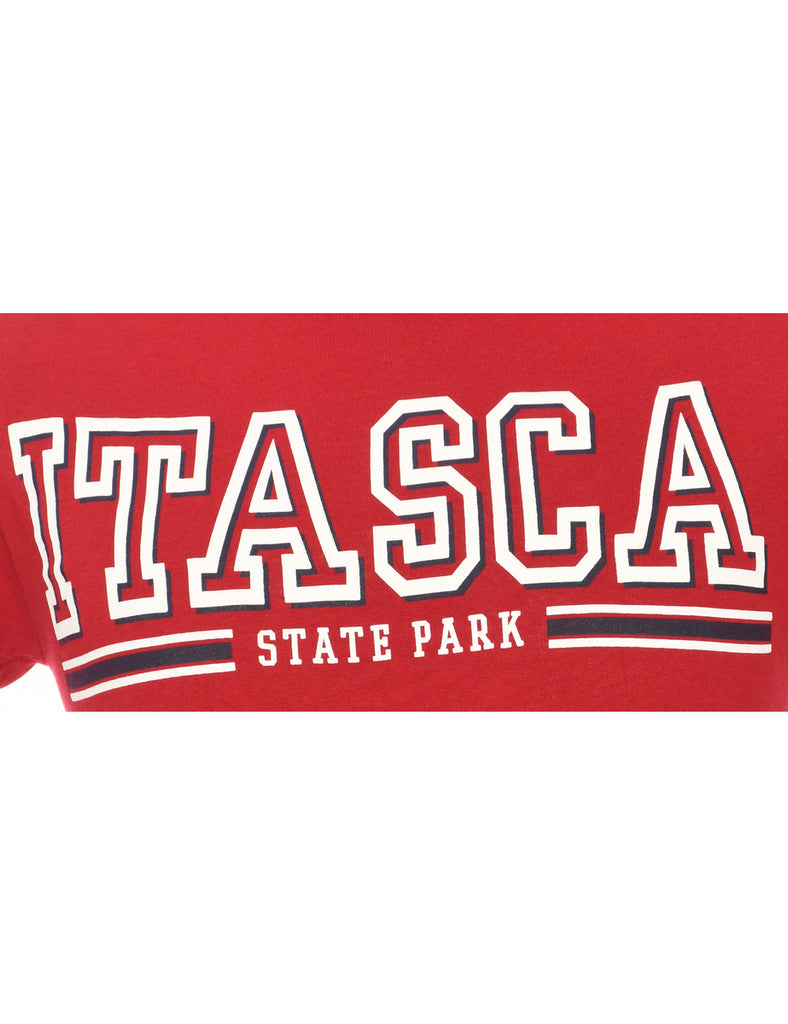 Itasca State Park Gildan Red Printed T-shirt - S