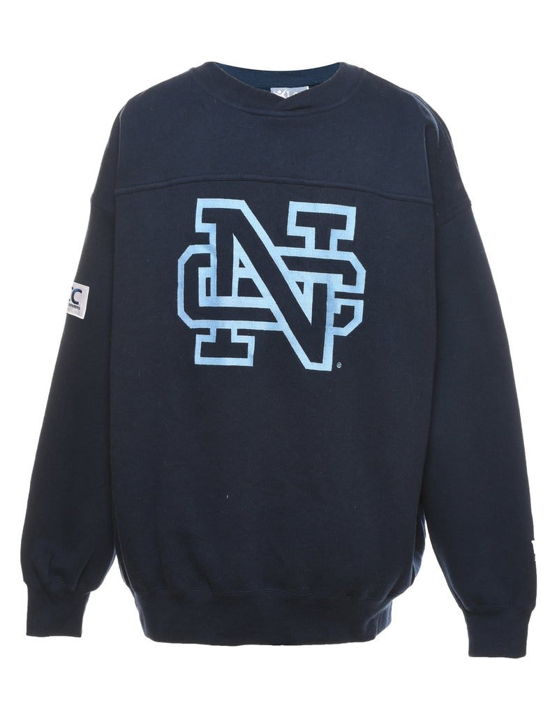 Lee Navy & Light Blue Printed Sweatshirt - XL