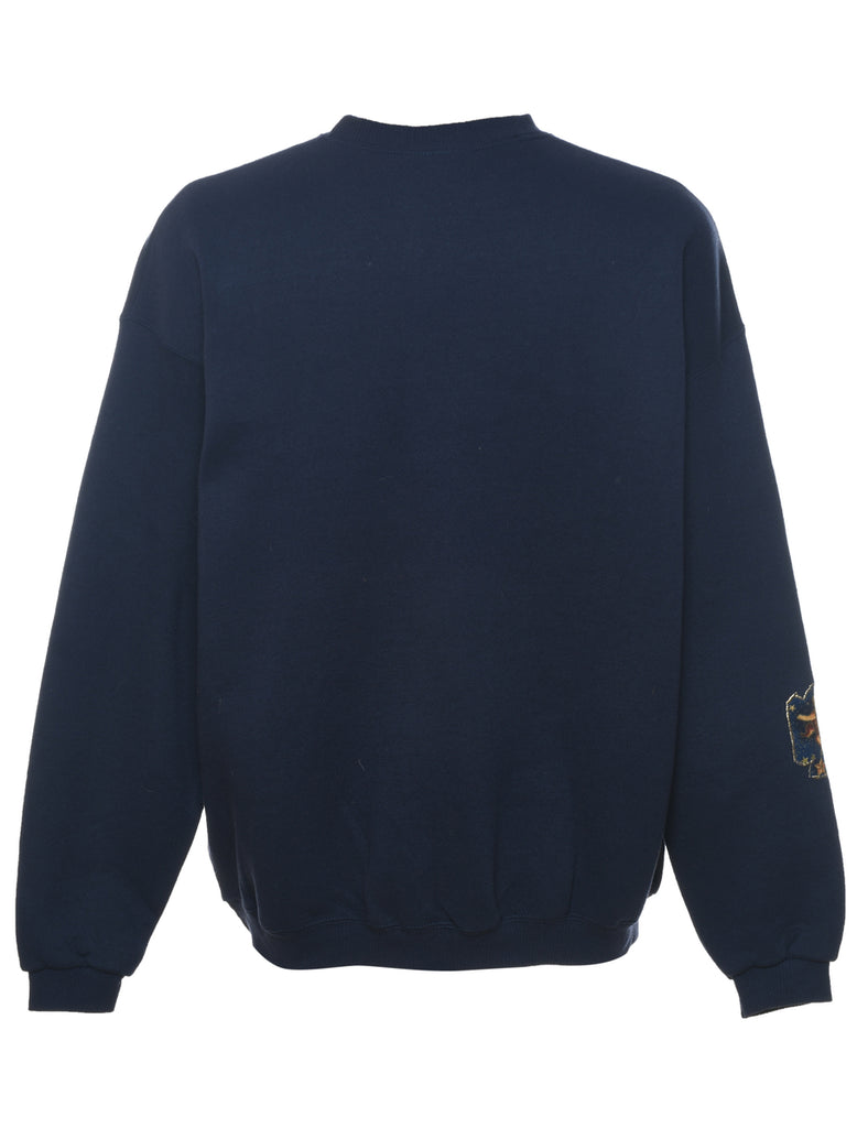 Lee Navy Printed Sweatshirt - XL