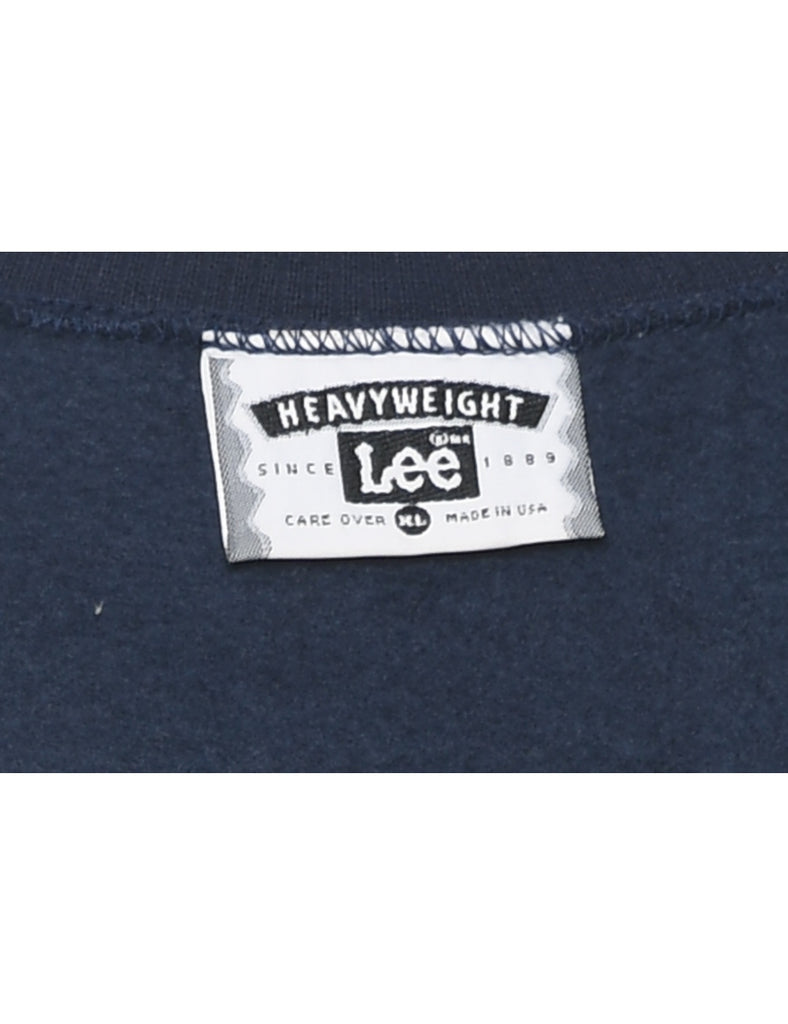 Lee Navy Printed Sweatshirt - XL