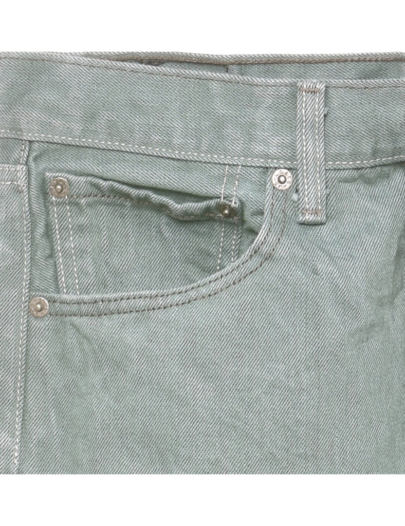 Levi's 501 Light Green Straight-Fit Jeans - W33 L34