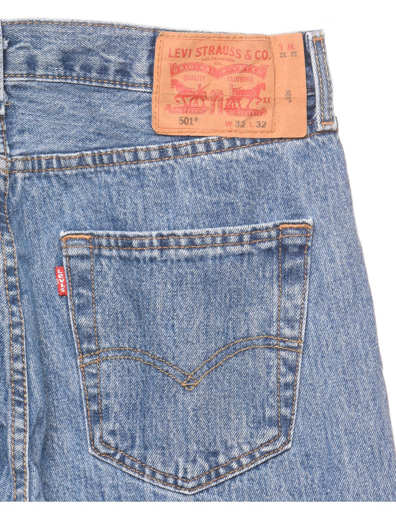 Levi's 501 Straight Fit Light Wash Jeans - W32 L32