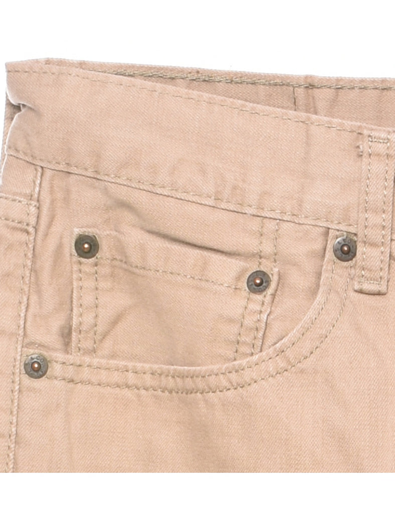 Levi's 505 Beige Straight-Fit Jeans - W32 L30