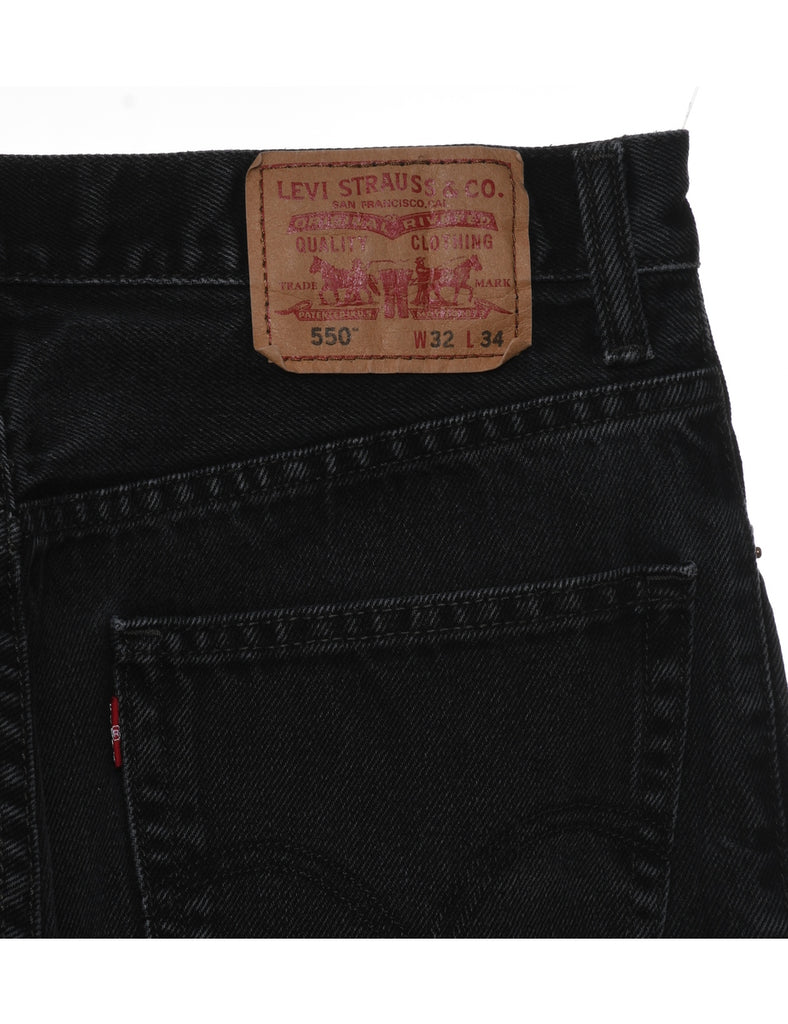 Levi's Black Straight-Fit 550 Jeans - W32 L34