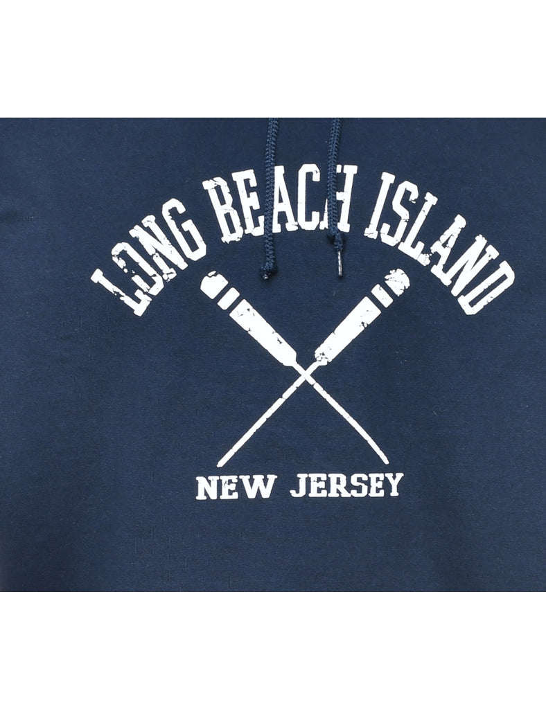 Long Beach Island Printed Hoodie - XL