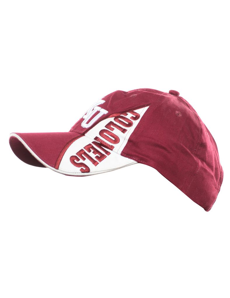 Maroon Embroidered Cap - XS