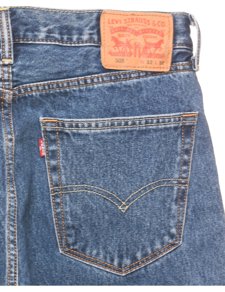 Medium Wash Levi's Straight-Fit Jeans - W34 L36