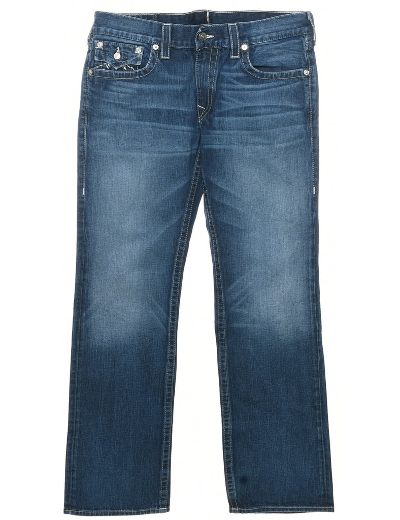 Medium Wash Straight Fit Jeans - W36 L36