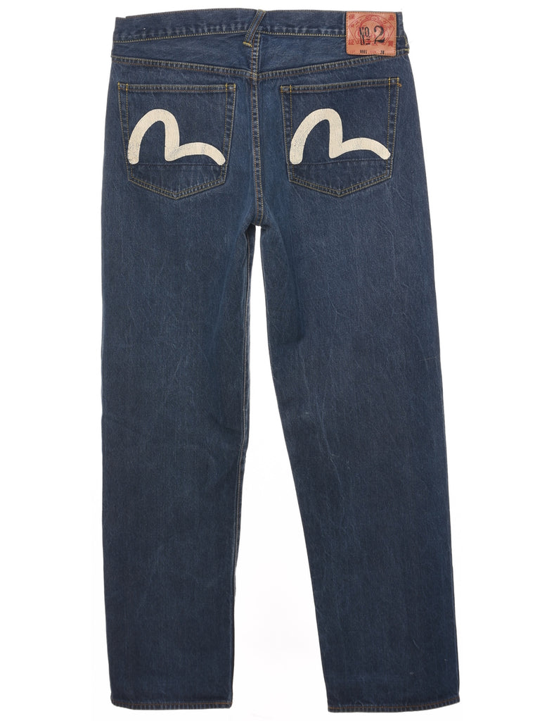 Medium Wash Straight Fit Jeans - W36 L34