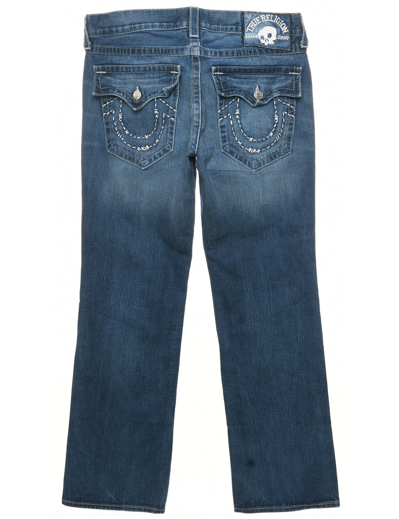 Medium Wash Straight Fit Jeans - W36 L36