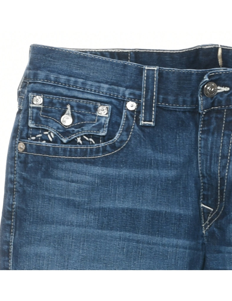 Medium Wash Straight Fit Jeans - W36 L36