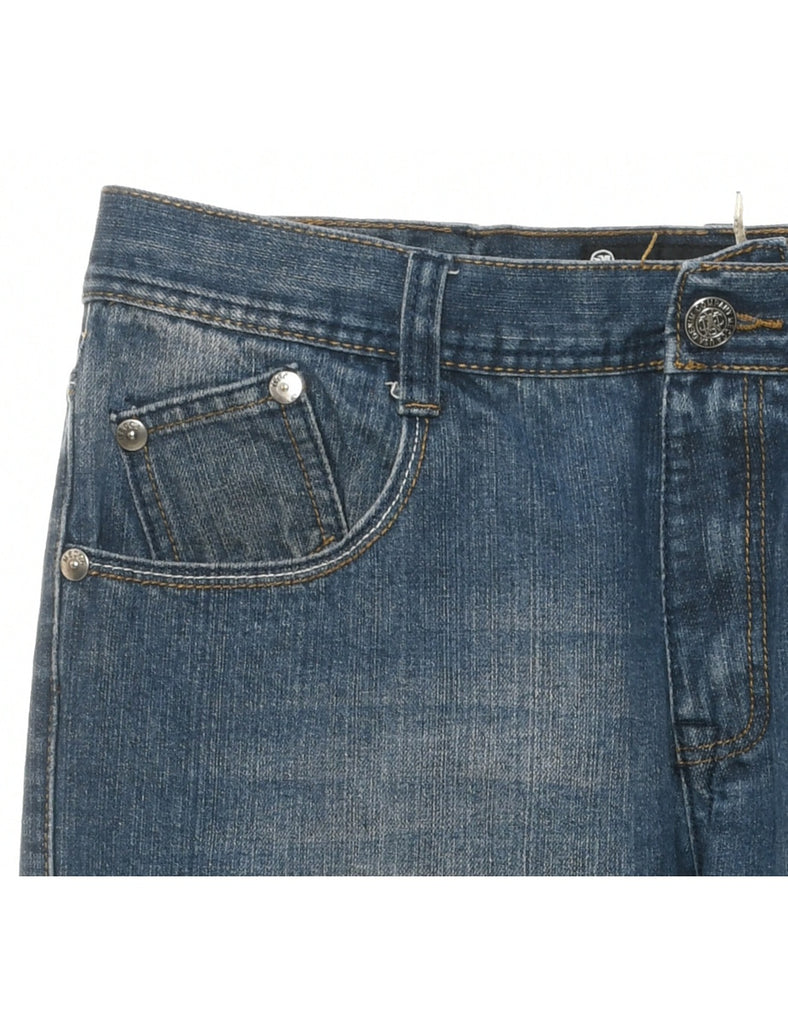 Medium Wash Straight Fit Jeans - W36 L34