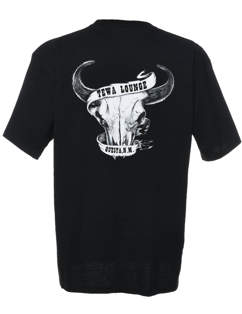 Memorial Day Run Black Printed T-shirt - XL