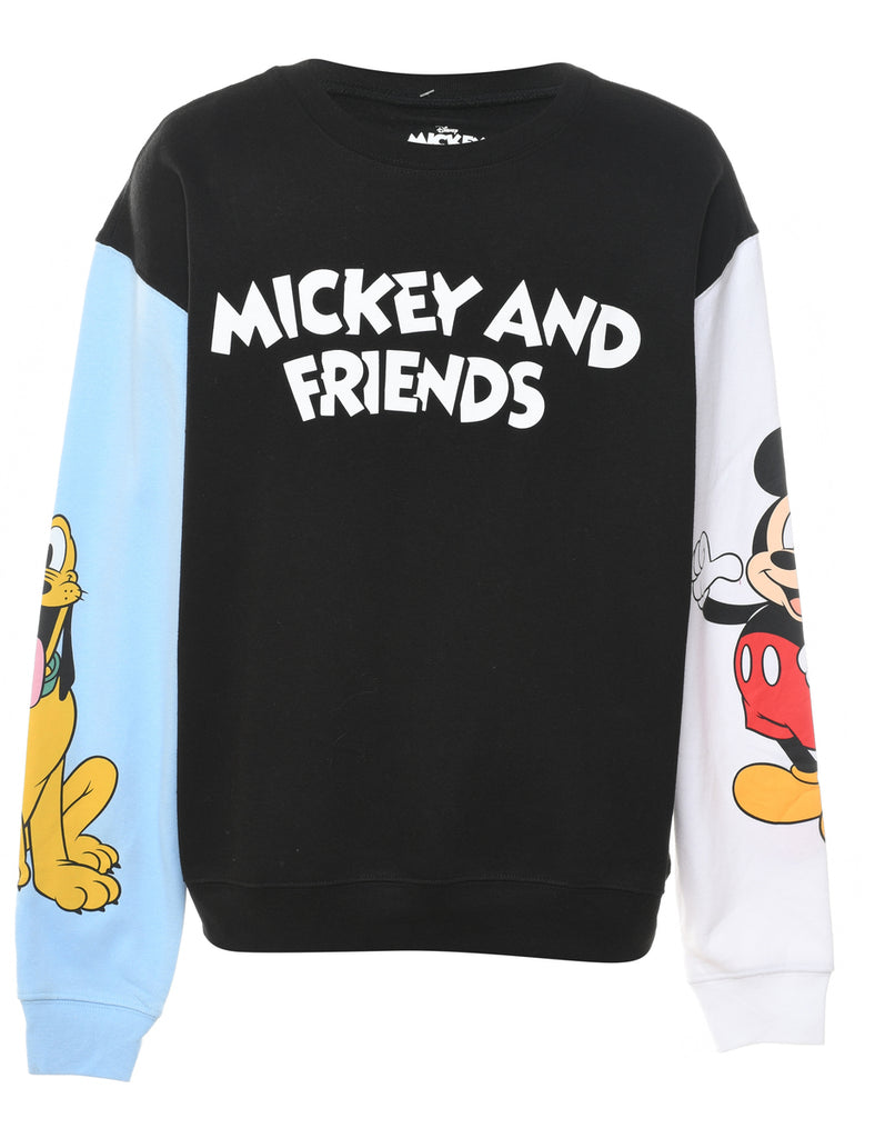 Mickey & Friends Cartoon Design Sweatshirt - L