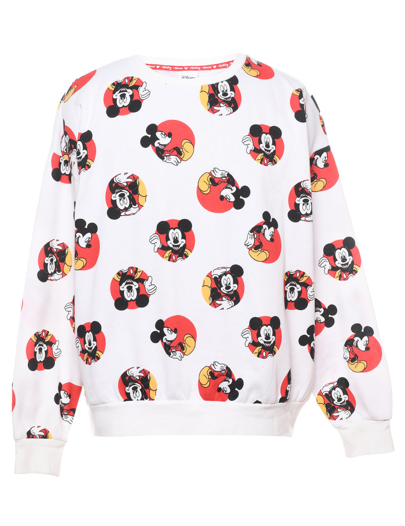 Mickey Mouse Cartoon 1990s Sweatshirt - XL