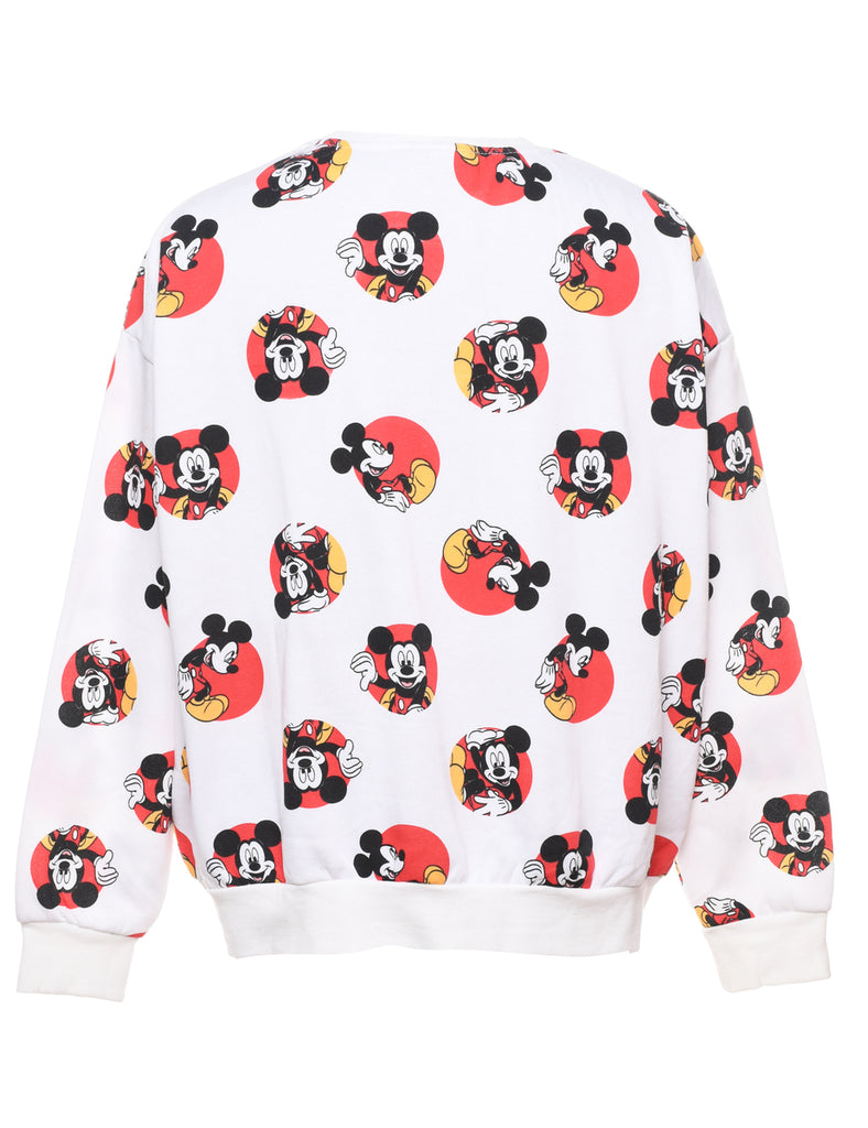 Mickey Mouse Cartoon 1990s Sweatshirt - XL