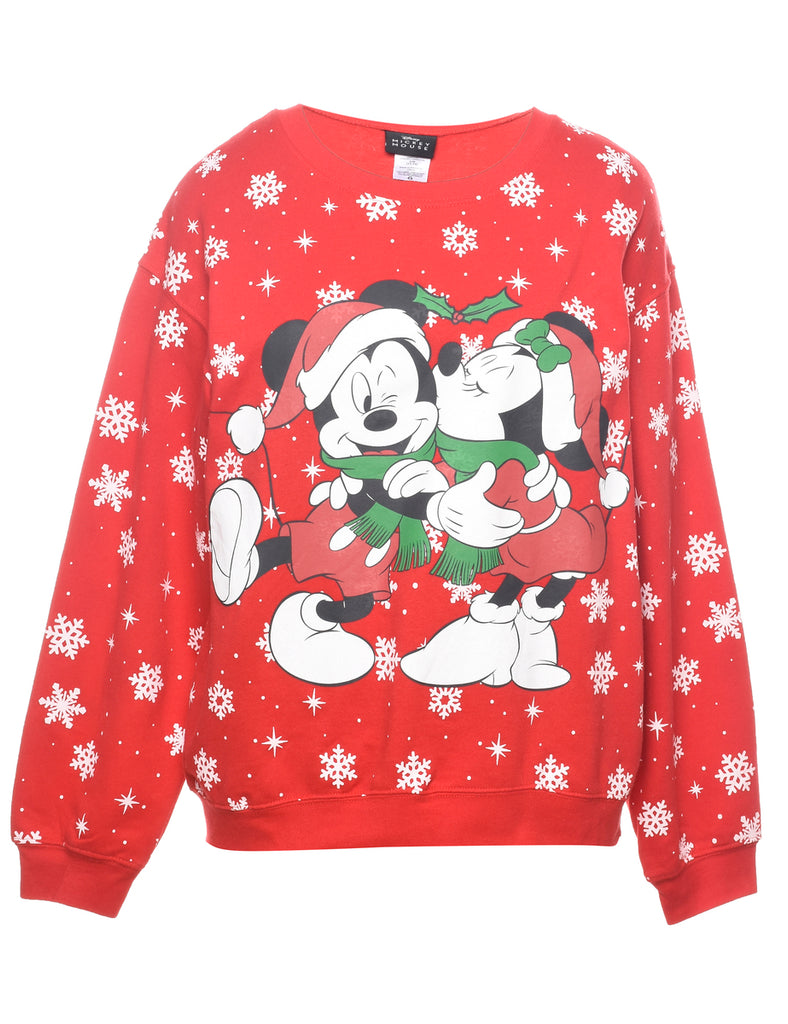 Mickey Mouse Christmas Sweatshirt - L