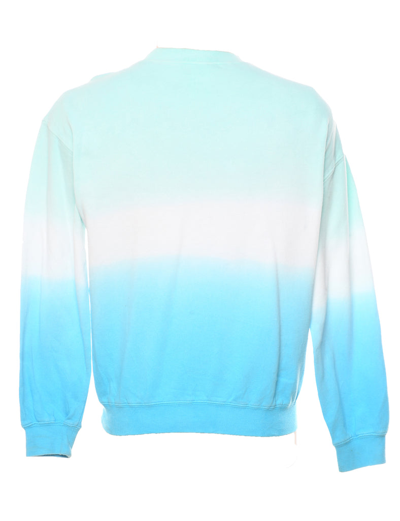 Micky Mouse Light Blue & White Disney Sweatshirt - S