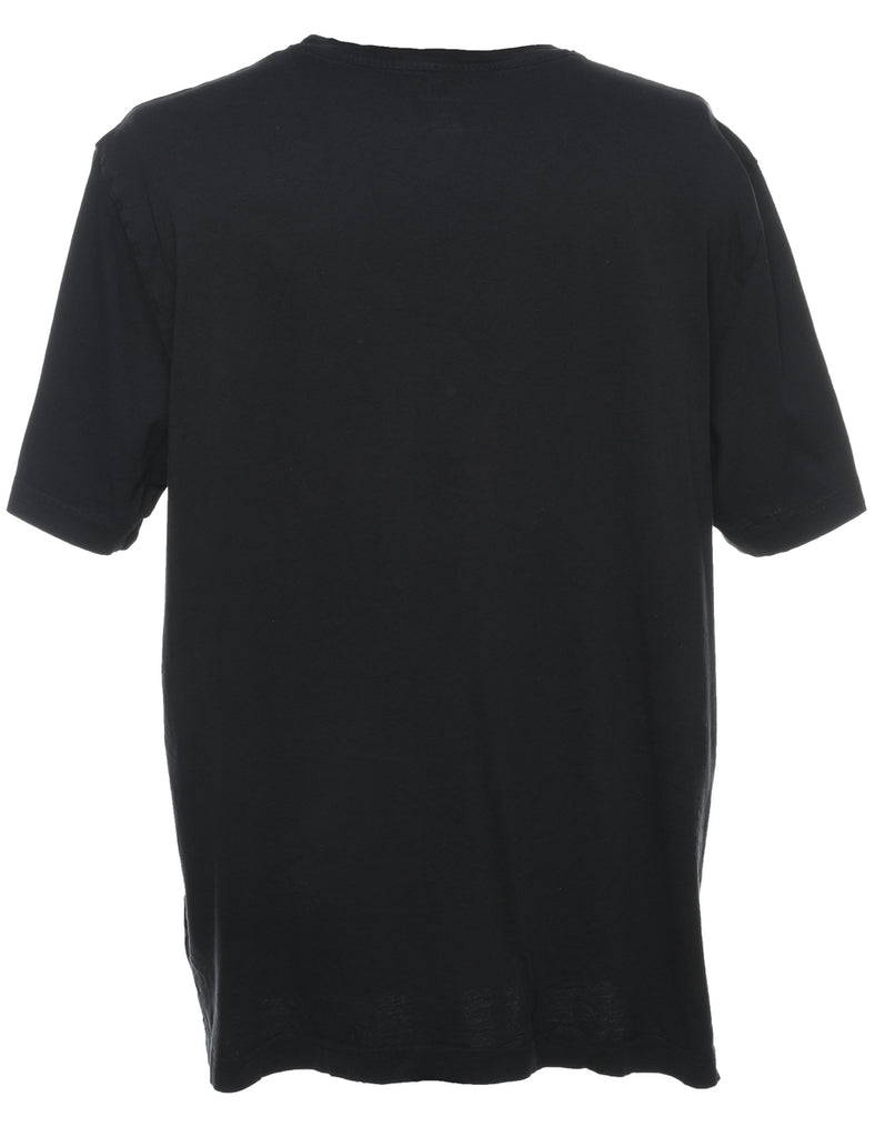 Nautica Printed Black & Multi-Colour T-shirt - XL