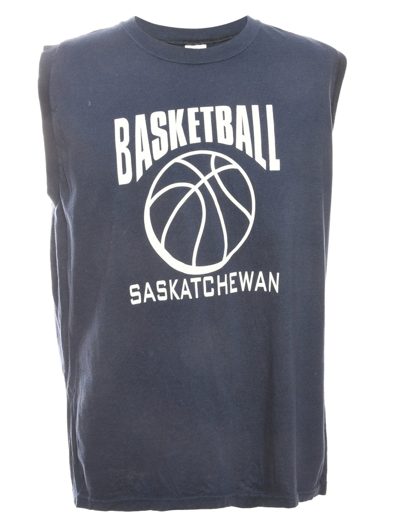 Navy Basketball Sports T-shirt - L