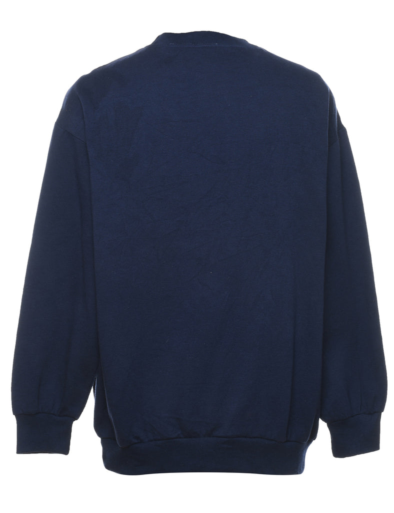 Navy Christmas Sweatshirt - M