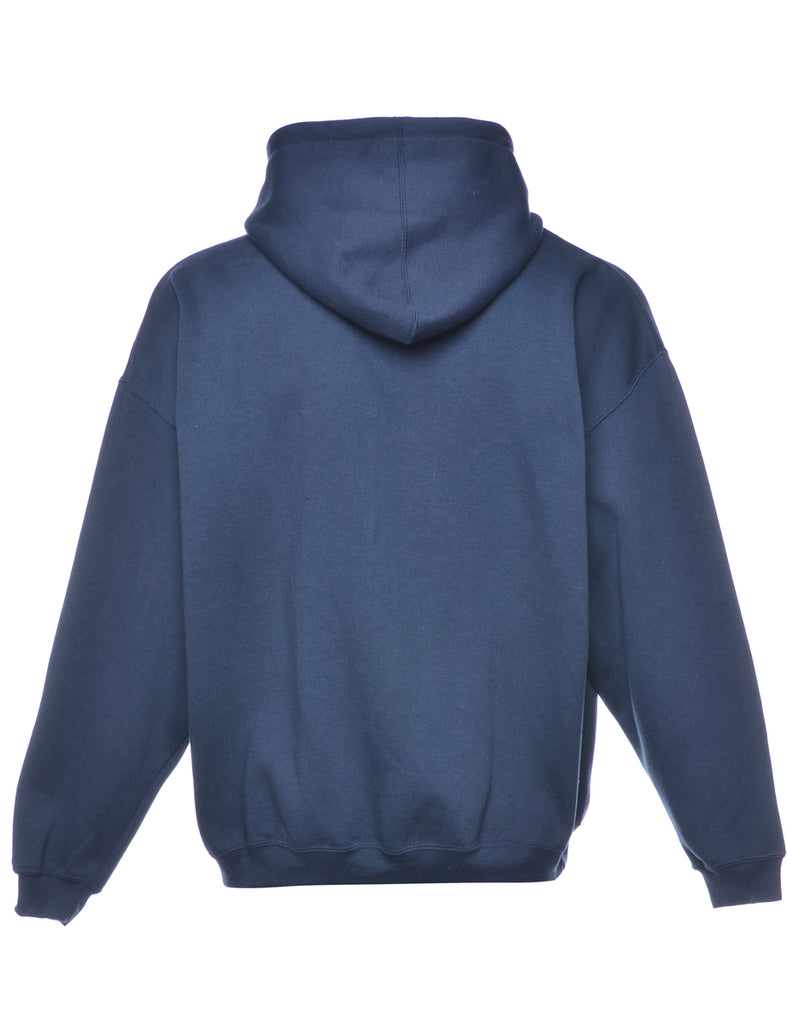 Navy Hooded Sweatshirt - XL