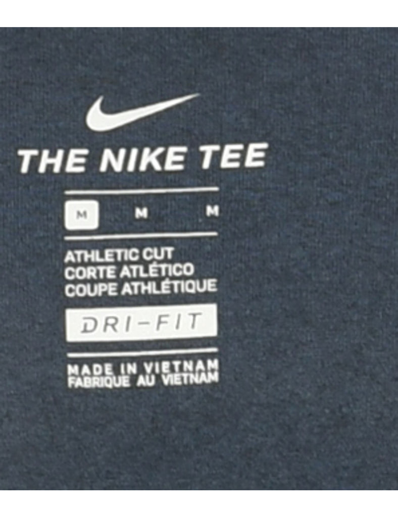 Navy Nike Printed T-shirt - M