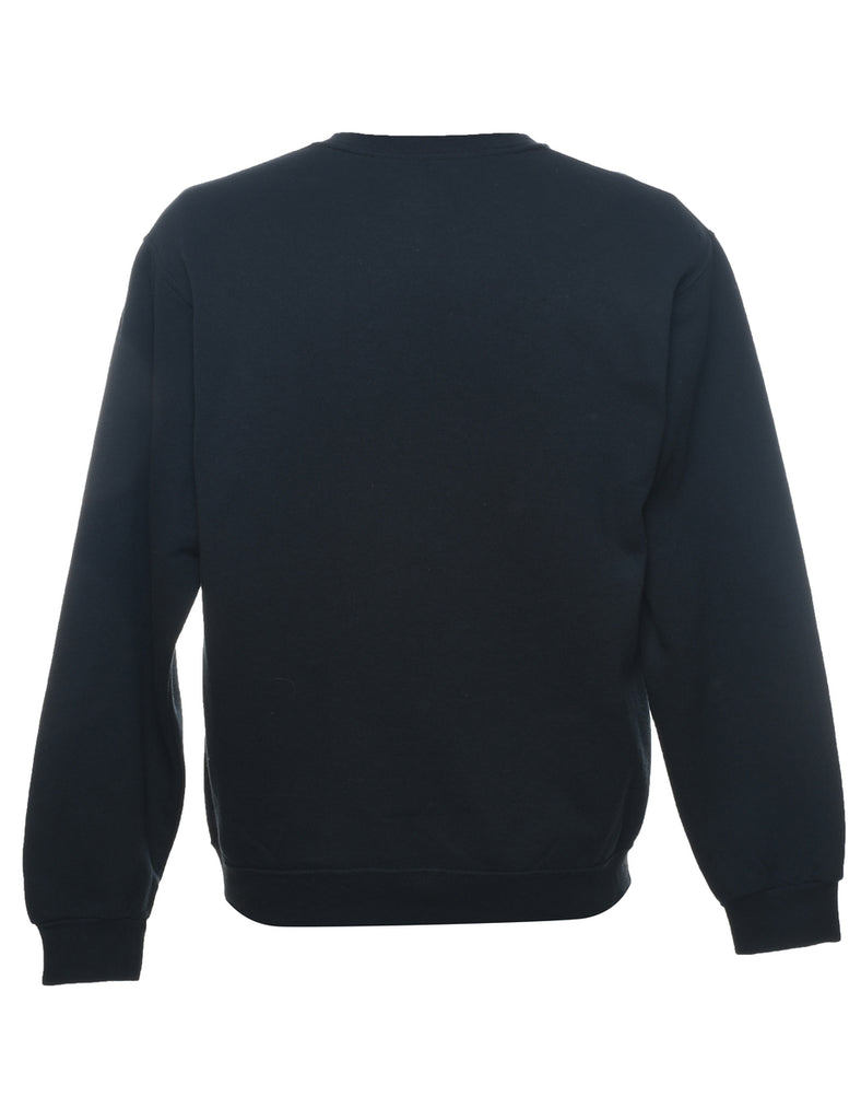 Navy Plain Sweatshirt - M