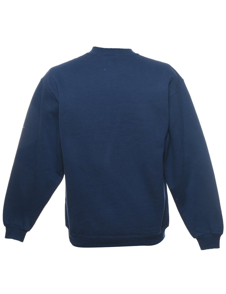 Navy Plain Sweatshirt - M