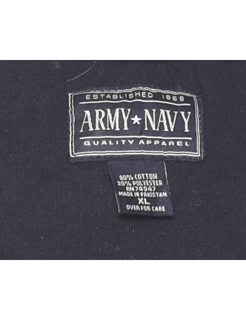 Navy Plain Sweatshirt - XL