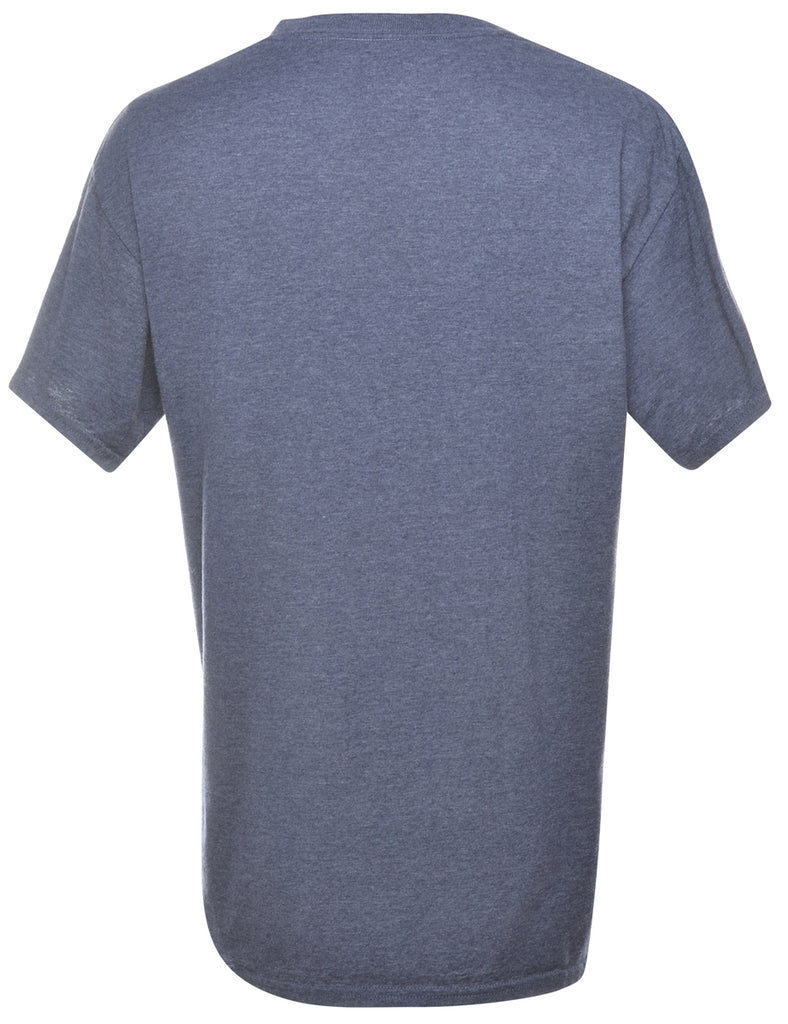 Navy Plain T-shirt - M