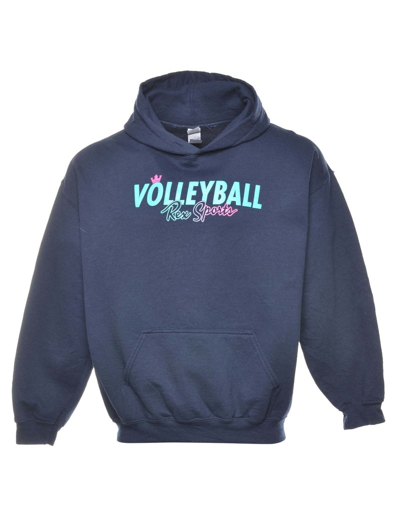 Navy Volleyball Rex Sports Hoodie - L