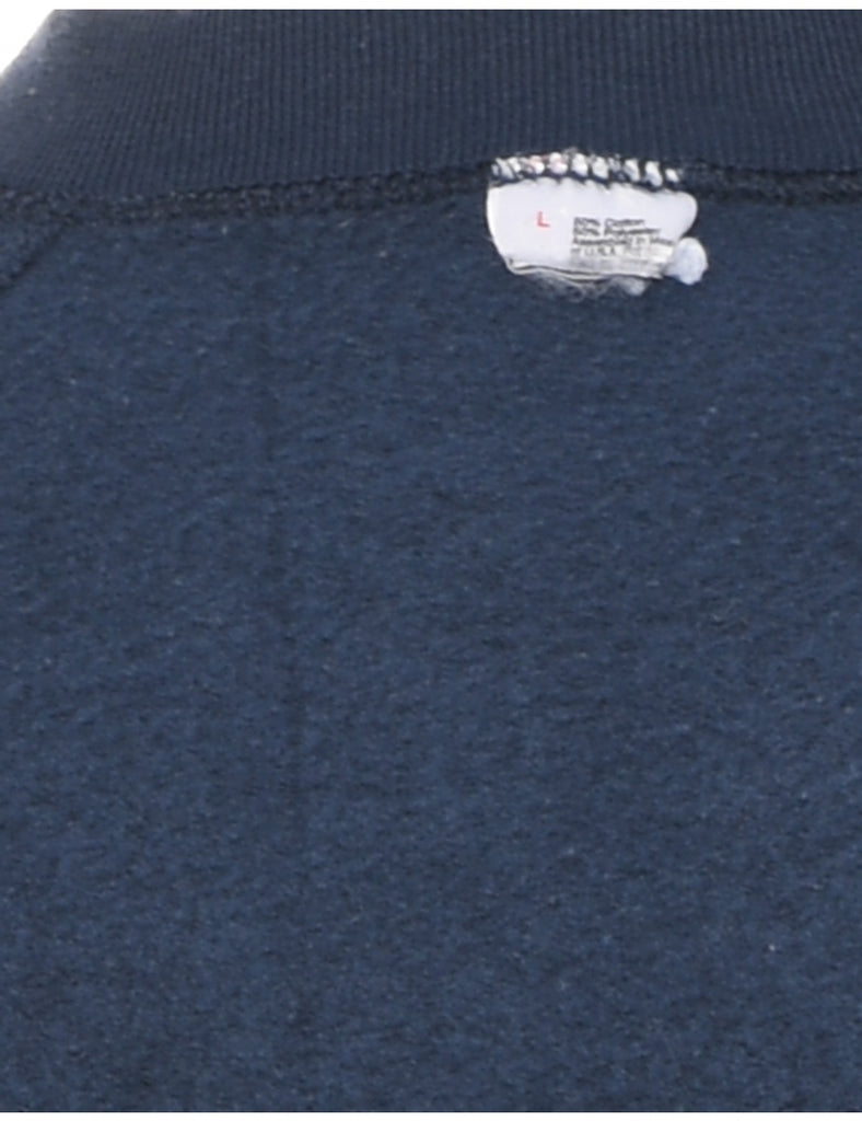 New York Printed Navy Sweatshirt - L