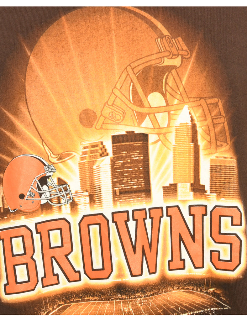 NFL Browns Sports T-shirt - L