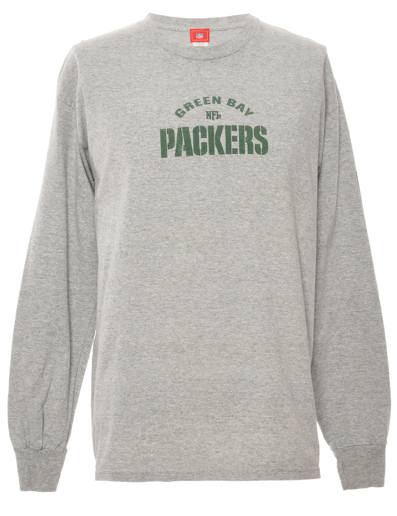 NFL Green Bay Packers Grey & Green Sports T-shirt - M