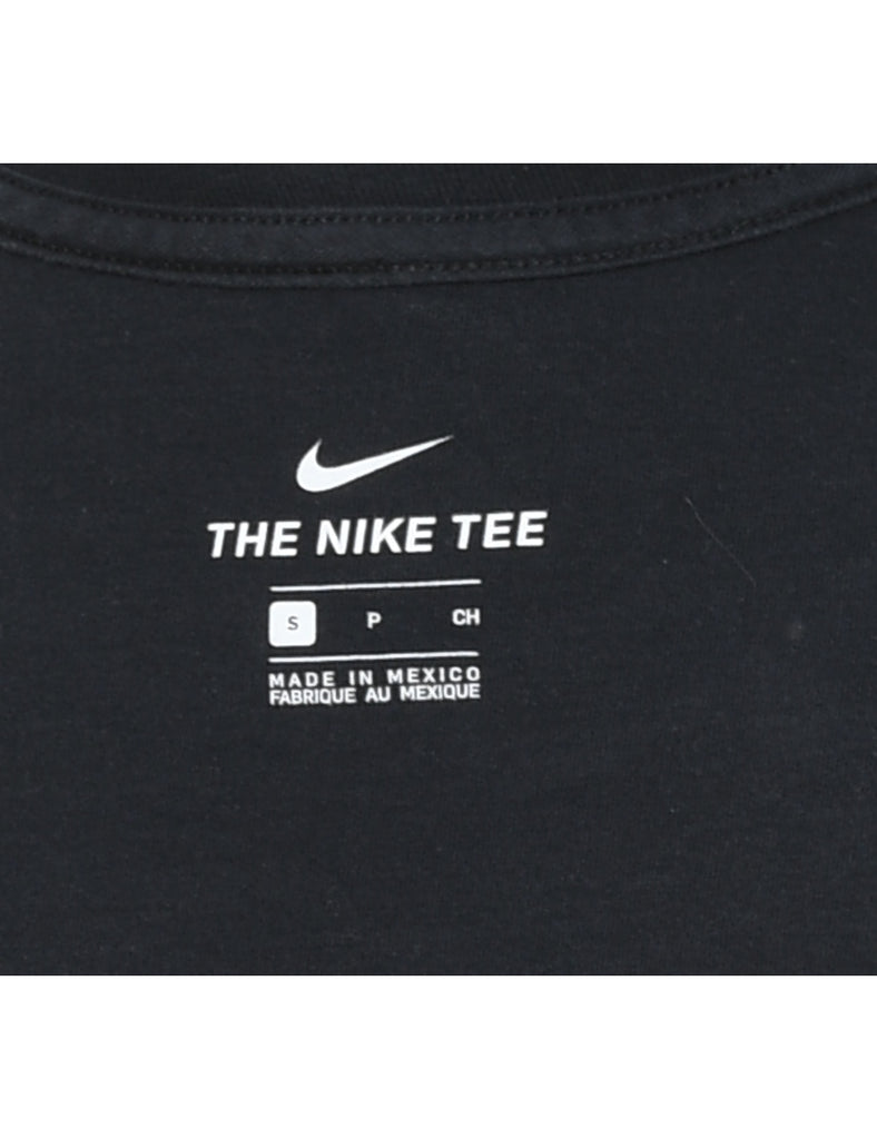 Nike Black & Off-White Printed T-shirt - S