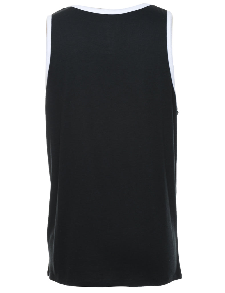 Nike Black & White Printed Vest - M