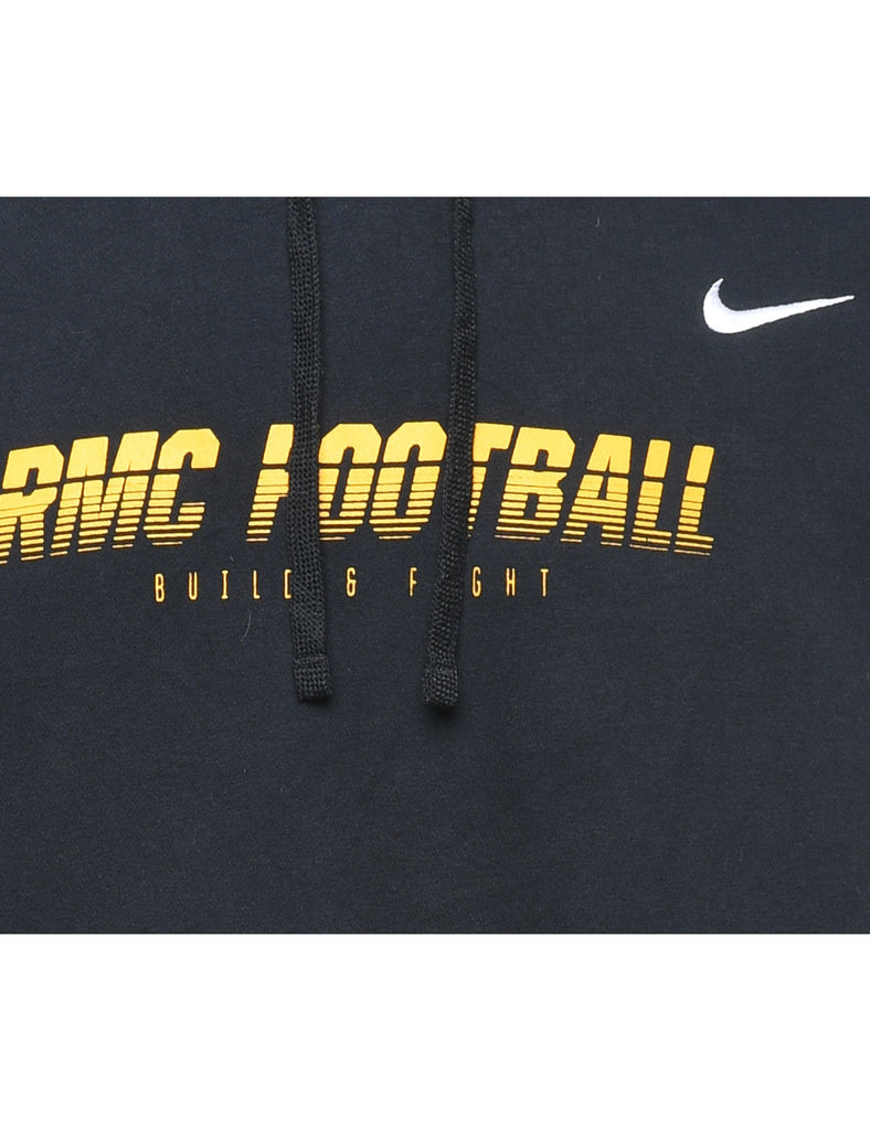 Nike Black & Yellow Printed Hoodie - XL