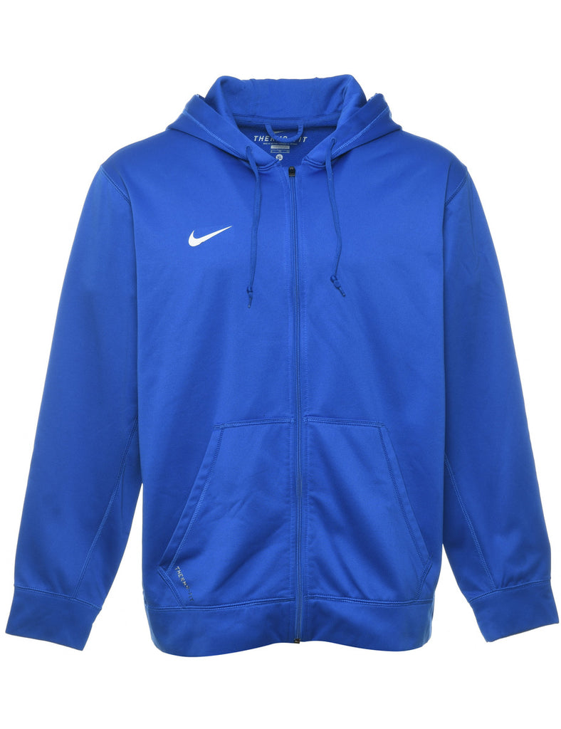 Nike Hooded Blue Track Top - XL