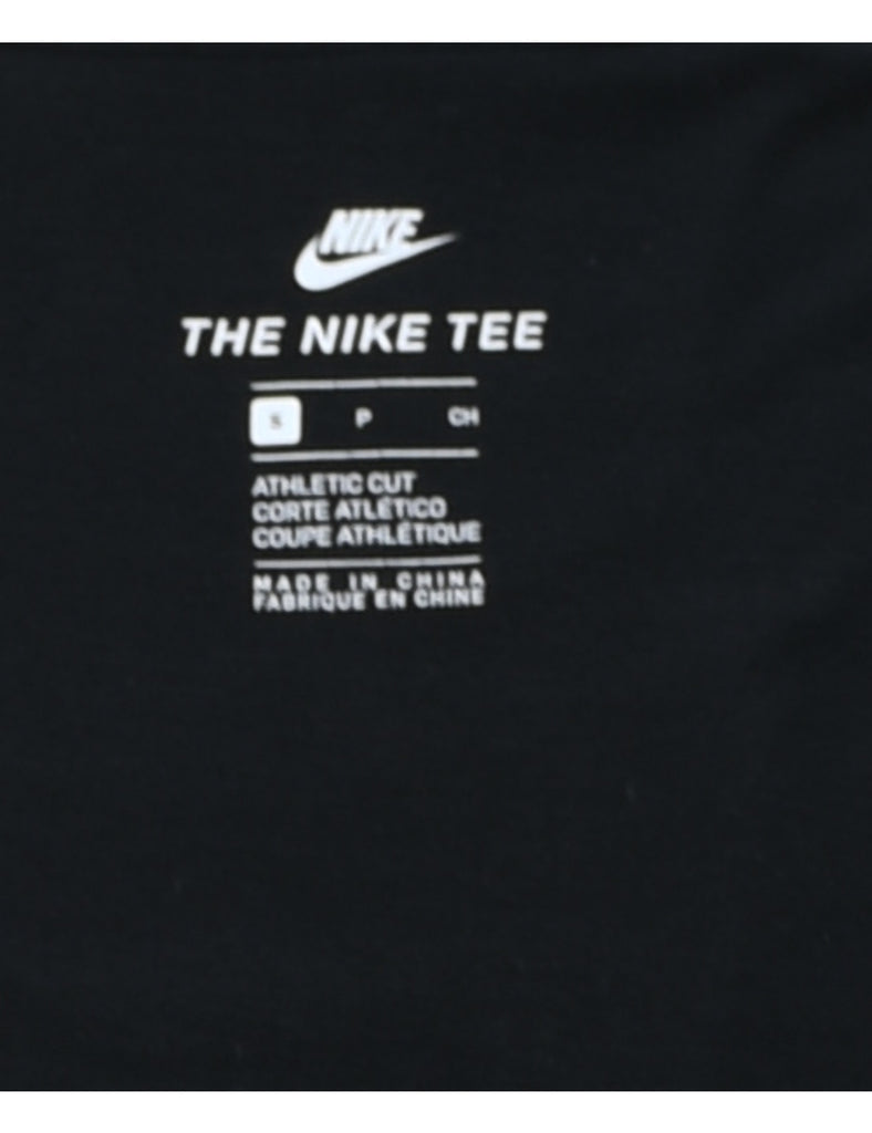 Nike Printed Black & Red Lng-Sleeve T-shirt - S