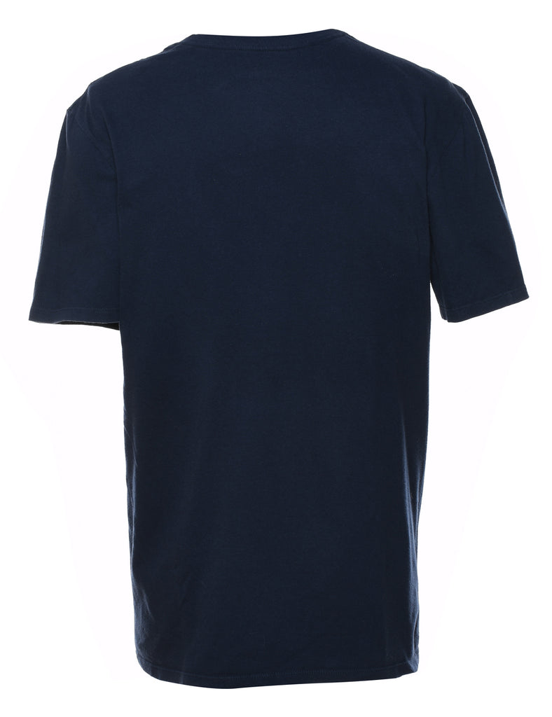 Nike Printed Navy & Silver T-shirt - L