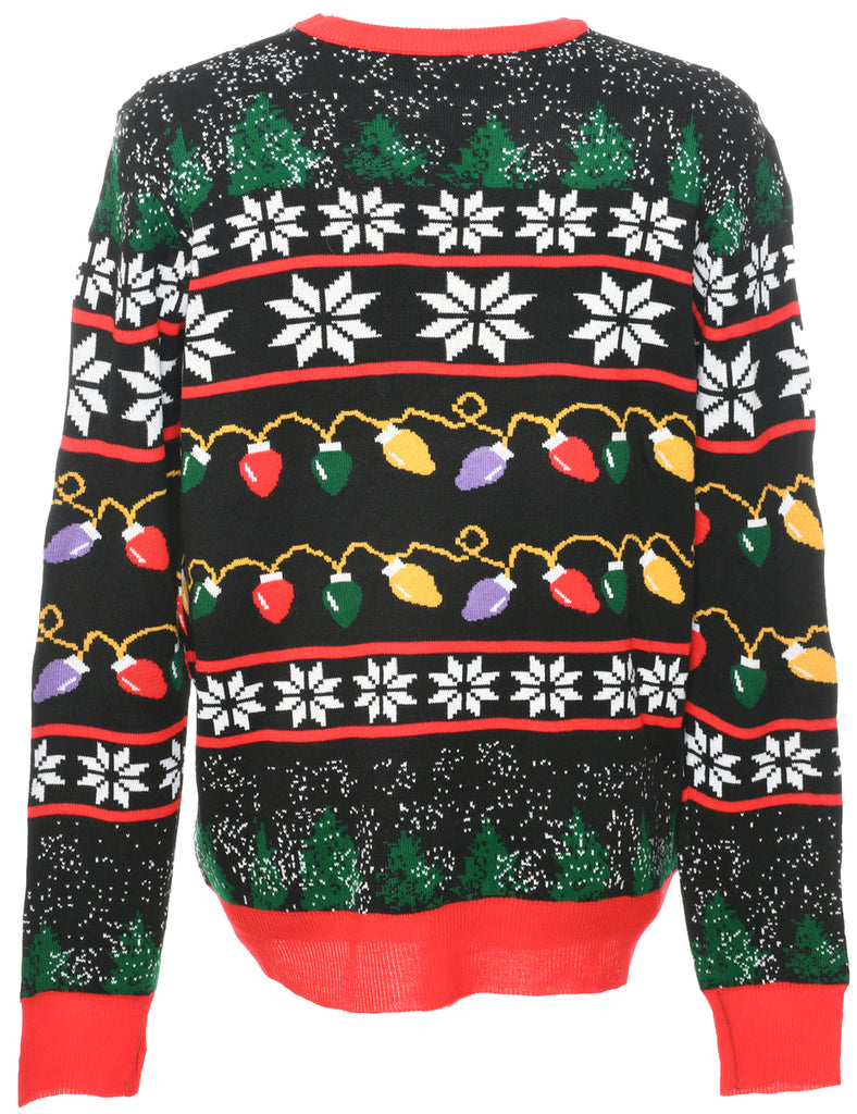 Nordic Print Christmas Jumper - L