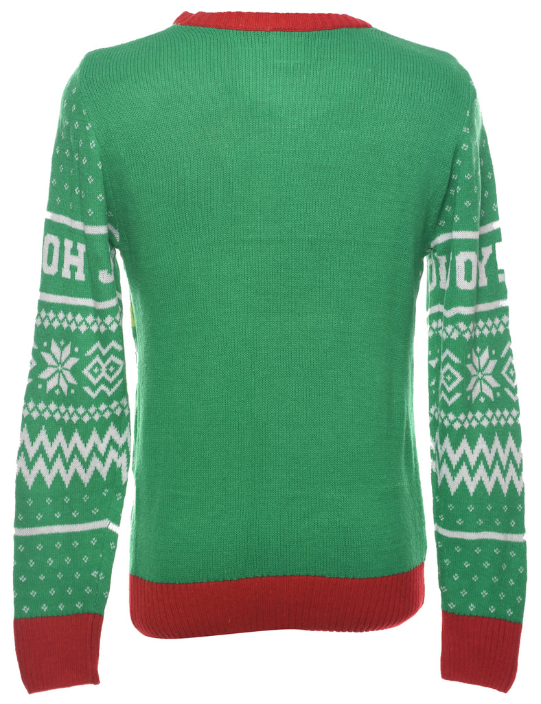 Nordic Print Christmas Jumper - M