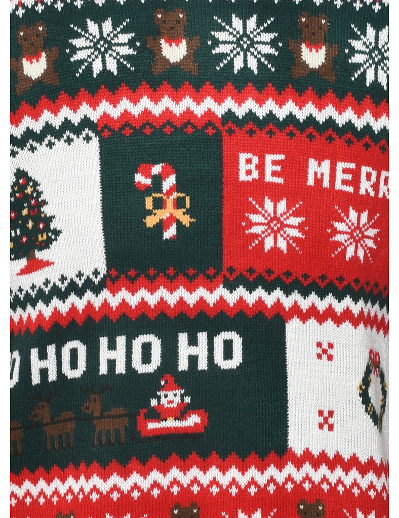 Nordic Print Christmas Jumper - S