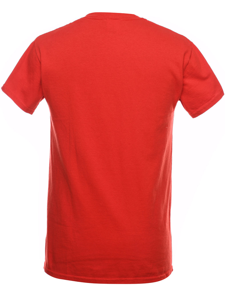 Oak Ridge Colts Printed Red T-shirt - S