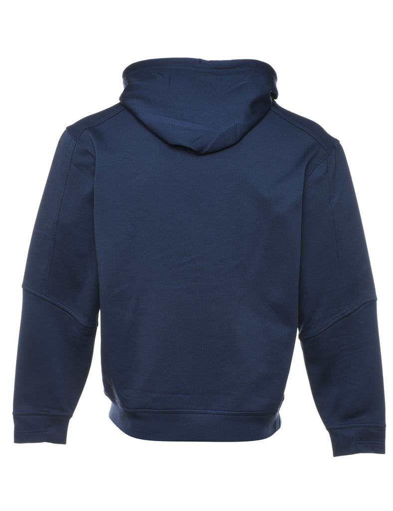 OKM Swim Academy Navy & Yellow Printed Hoodie - S