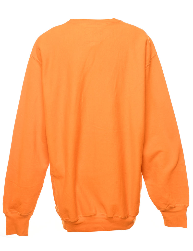 Orange, Black & White Tennessee Printed Sweatshirt - L