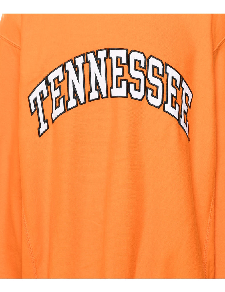 Orange, Black & White Tennessee Printed Sweatshirt - L