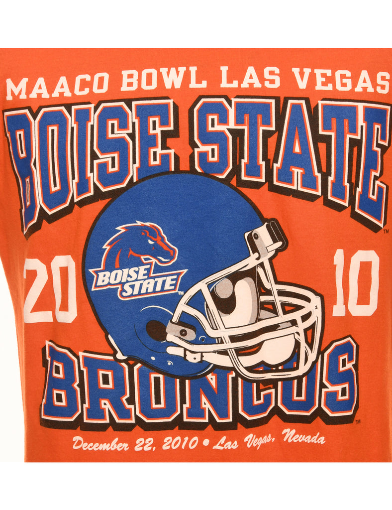 Orange Russell Athletic Boise State Broncos Sports T-shirt - M